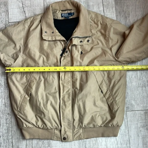 Polo Ralph Lauren Men's‎ Tan and Cream Jacket Size Large